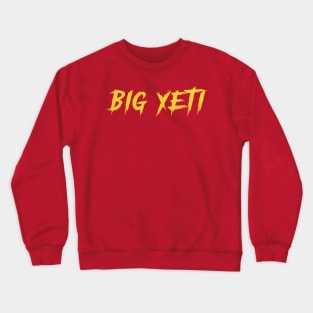 Big Yeti Typography Design Crewneck Sweatshirt